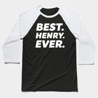 Funny Worlds Best Henry  Kid Henry Name Baseball T-Shirt